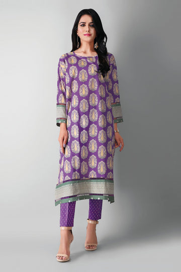 Khaadi J21305 Purple Summer Lawn 2021